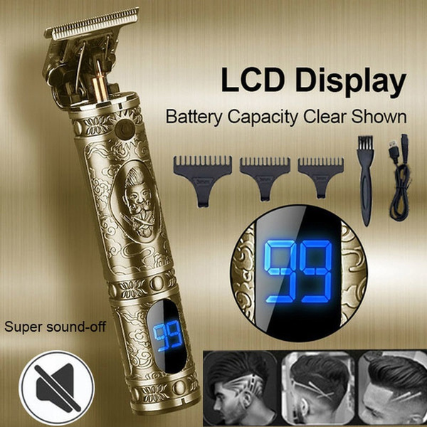 LCD T9 Electric Carved Hair Clipper – benzbag